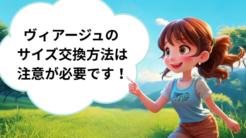 ヴィアージュサイズ交換